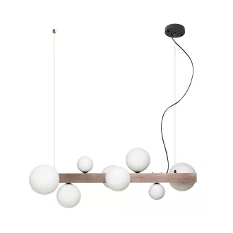   KASSANDRA závěsná opálové sklo/česaný bronz 230V G9 8x6W