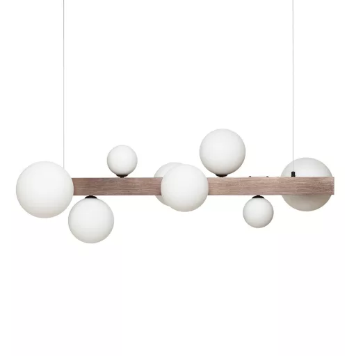KASSANDRA závěsná opálové sklo/česaný bronz 230V G9 8x6W