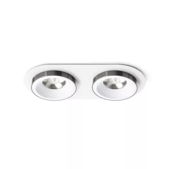   SHARM R II süllyesztett lámpa fehér fekete króm 230V LED 2x10W 24° 3000K