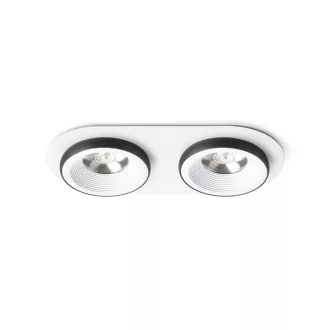   SHARM R II süllyesztett lámpa fehér/fekete 230V LED 2x10W 24° 3000K