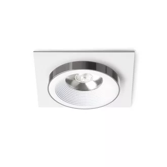   SHARM SQ I süllyesztett lámpa fehér fekete króm 230V LED 10W 24° 3000K