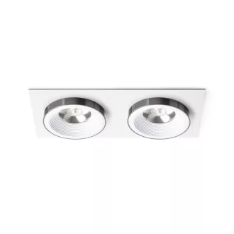   SHARM SQ II süllyesztett lámpa fehér fekete króm 230V LED 2x10W 24° 3000K