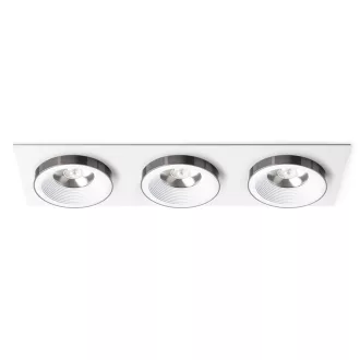   SHARM SQ III süllyesztett lámpa fehér fekete króm 230V LED 3x10W 24° 3000K