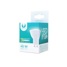 LED izzó GU10 7W 230V, meleg fehér 560lm