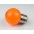 Színes Led izzó, G45, narancssárga, E27 foglalat, 2 W, 5 db készlet