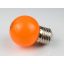 Színes Led izzó, G45, narancssárga, E27 foglalat, 2 W, 5 db készlet