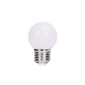   Színes Led izzó, G45, fehér, E27 foglalat, 2 W, 5 db készlet