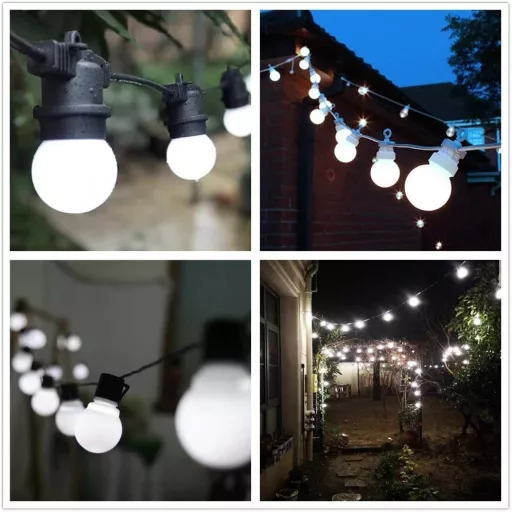 Színes Led izzó, G45, fehér, E27 foglalat, 2 W, 5 db készlet