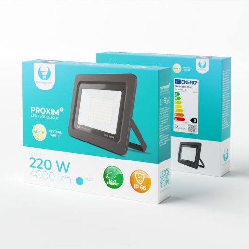 LED Reflektor PROXIM II 50W természetes fehér, IP66, alumínium + üveg
