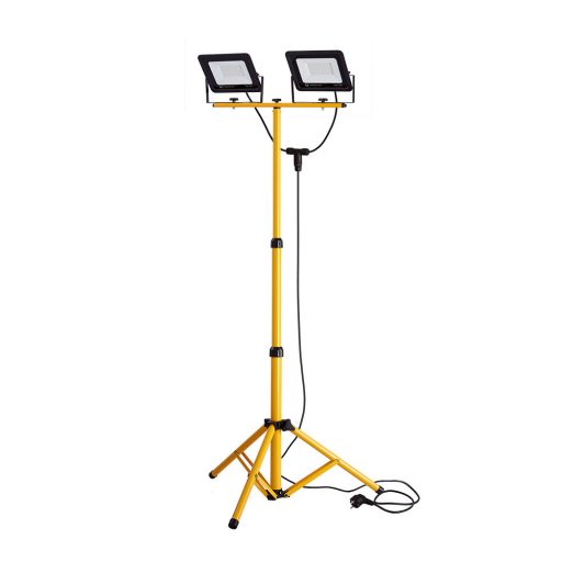 Állványos Led munkalámpa, Led reflektor, 2x100W napfehér, strapabíró