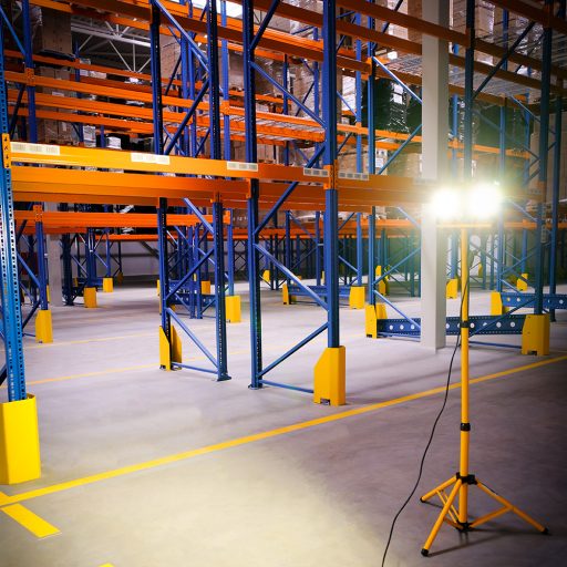 Állványos Led munkalámpa, Led reflektor, 2x100W napfehér, strapabíró