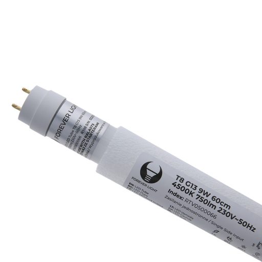 LED Tube T8 G13 9W 60cm 4500K 750lm 230V glass Forever Light