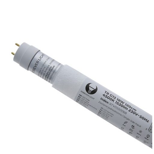 LED fénycső T8 G13 18W 120cm 4500K 1530lm 230V üveg, Forever Light