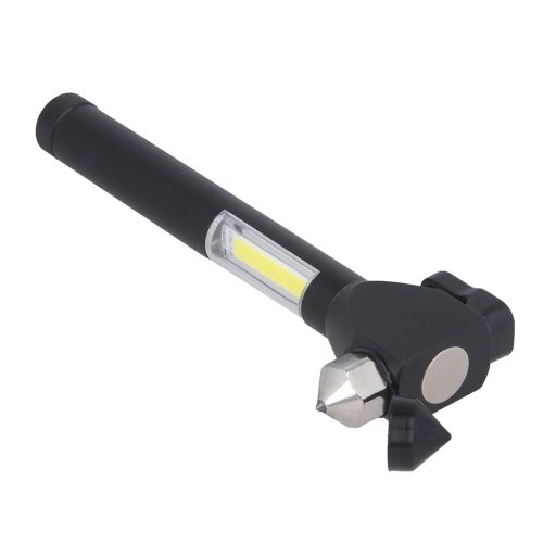 Led VÉSZHELYZETI zseblámpa, övcsípő, kalapáccsal, mágneses rögzítő funkcióval