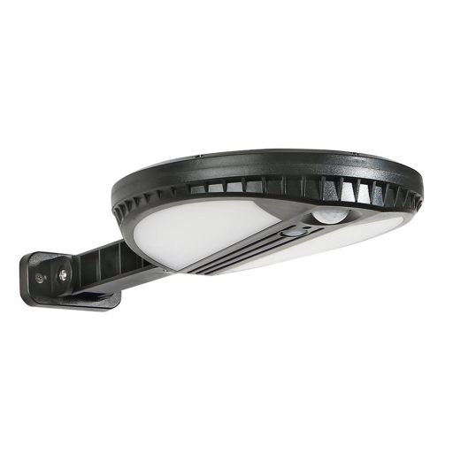 LED-es Fali Lámpa napelemmel és mozgásérzékelővel, 6W, 500lm, természetes fényhatás, 2400mAh akkumulátor