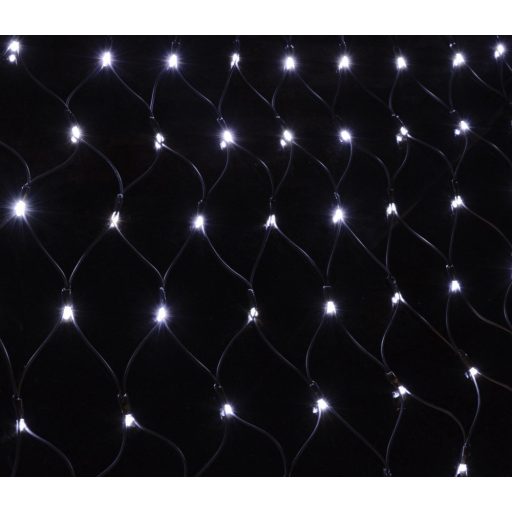 Karácsonyi 8 funkciós fényháló, 200 led, kültéri/beltéri, hideg fehér