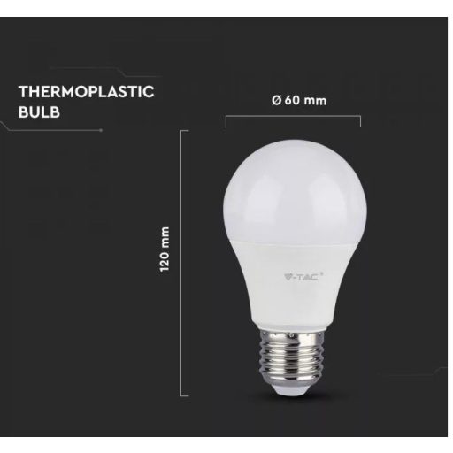 V-TAC 11W LED izzó E27 , természetes fehér, 10db/csomag