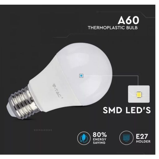 V-TAC 11W LED izzó E27 , természetes fehér, 10db/csomag