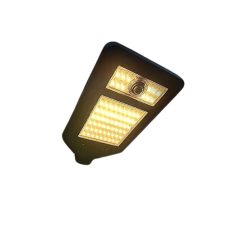   Napelemes LED utcai lámpa, mozgásérzékelős, üzemmód kapcsoló, hideg-meleg-természetes fényhatás, vízálló 