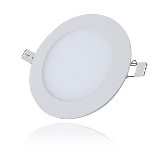 Süllyeszthető led panel 12w kör alakú , meleg fehér