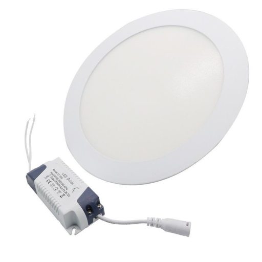 Süllyeszthető led panel 12w kör alakú , meleg fehér